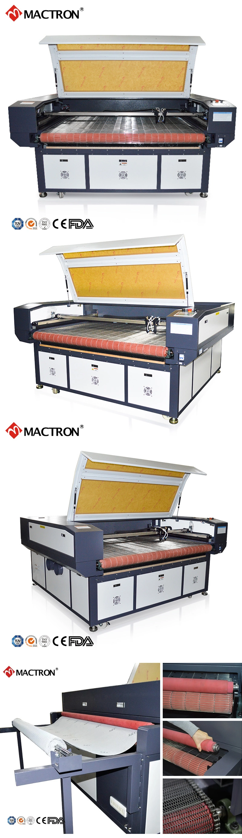 Textile Paper Laser Engraving Cutting Machine CO2 Auto-Feeding Laser Cutting Machine