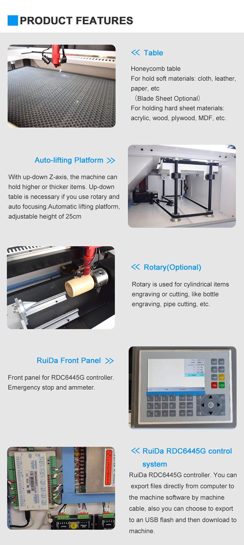Factory Price Laser Cutting Machine/ CNC Laser Machine / Laser Cutting Machine 6040