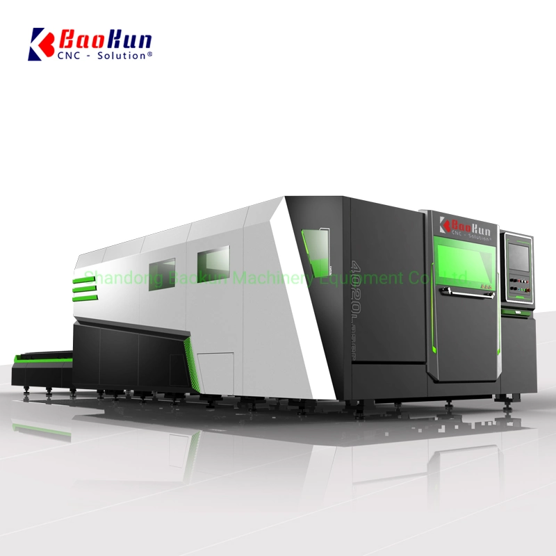 2000W Enclosed Laser Cutting Machine Exchange Table Fiber Optic Cutting Machine Multifunction and Powerful Power