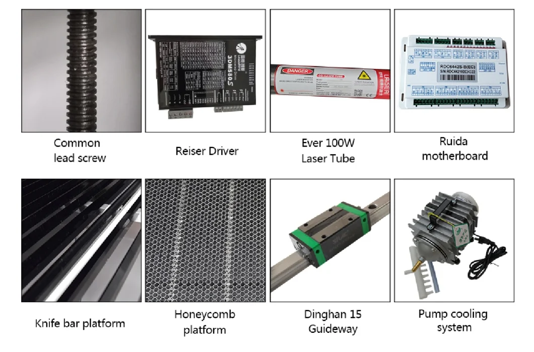 1490 CO2 Laser Cutting Machine 130W Acrylic Laser Cutting Machine