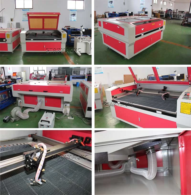 MDF Plastic CNC CO2 Laser Cutting Machine (1610 with two head)