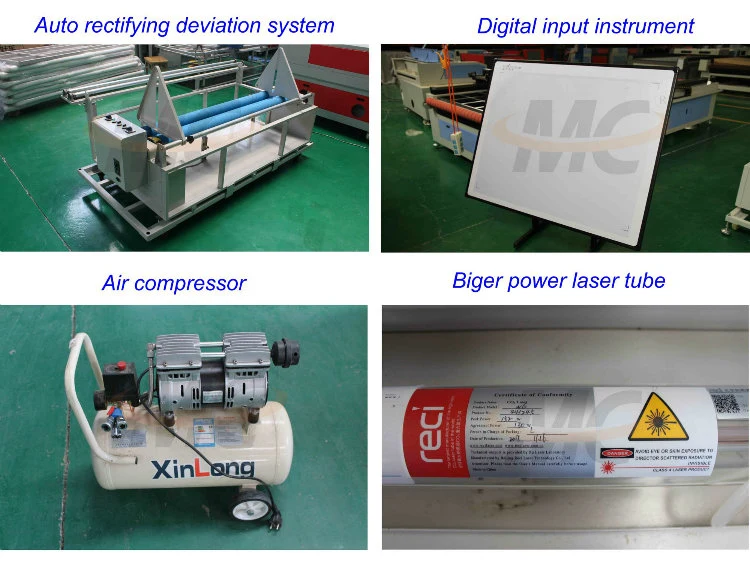 1610 1810 Auto Feeding Garment Fabric Laser Cutting Machine Price