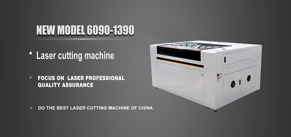 1390b Laser Cutting Machine with CO2 Glass Tube for Rubber Cutter