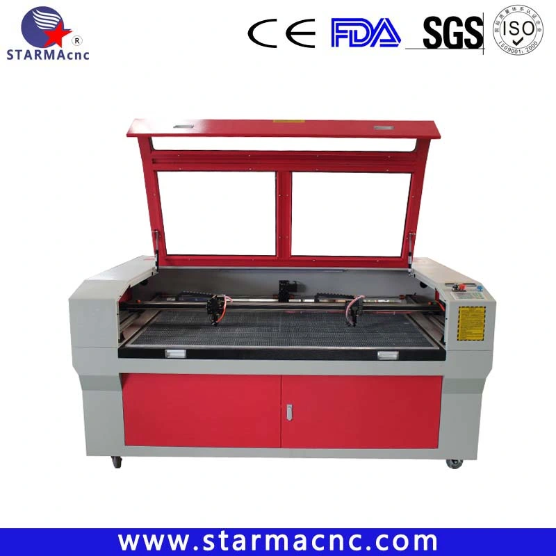 MDF Plastic CNC CO2 Laser Cutting Machine (1610 with two head)