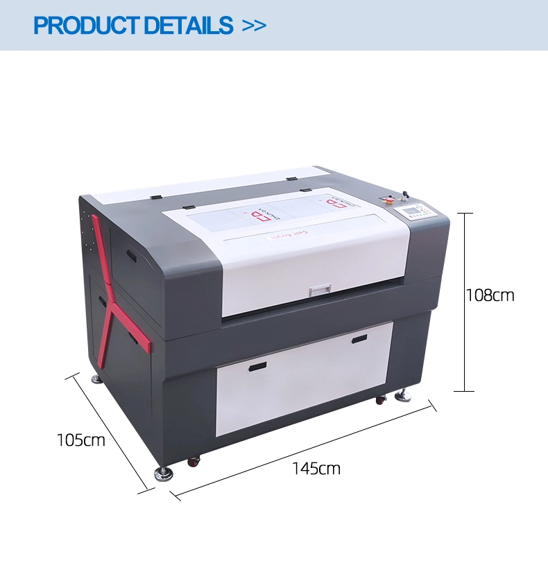 New Machinery 6090 1390 80W 100W 130W Wood Plywood MDF CO2 Laser Engraving and Cutting Machine