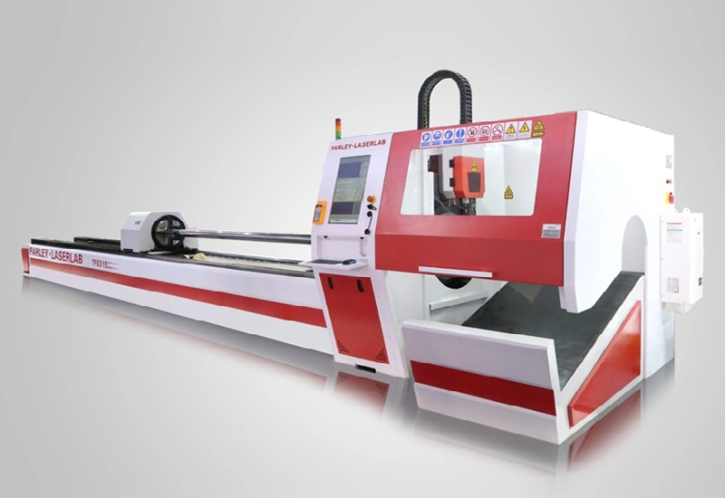 Hgtech Laser Cut Pipe Fiber CNC Laser Cutting Machine with Max Cutting Diameter and Weight