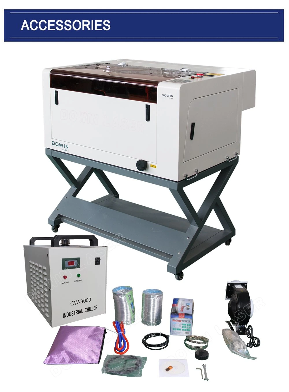 6040 Laser Cutting Machine CNC CO2 80W 100W Cheap 900X600 Laser Engraving Cutting Machine