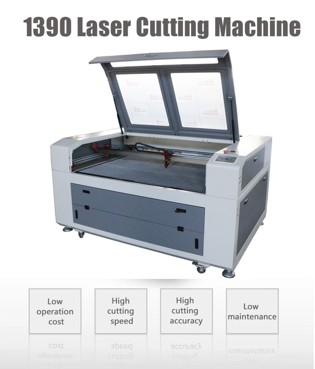 1390 100W Laser Engraving Machine/ Wood Craft Laser Engraving Cutting Machine