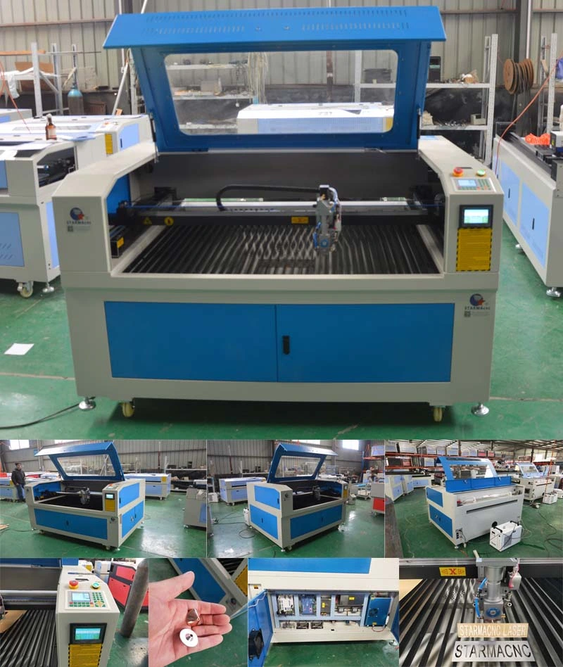 Reci Laser Tube and Auto Adjust Focus System CO2 Laser Cutting Machine for Metal