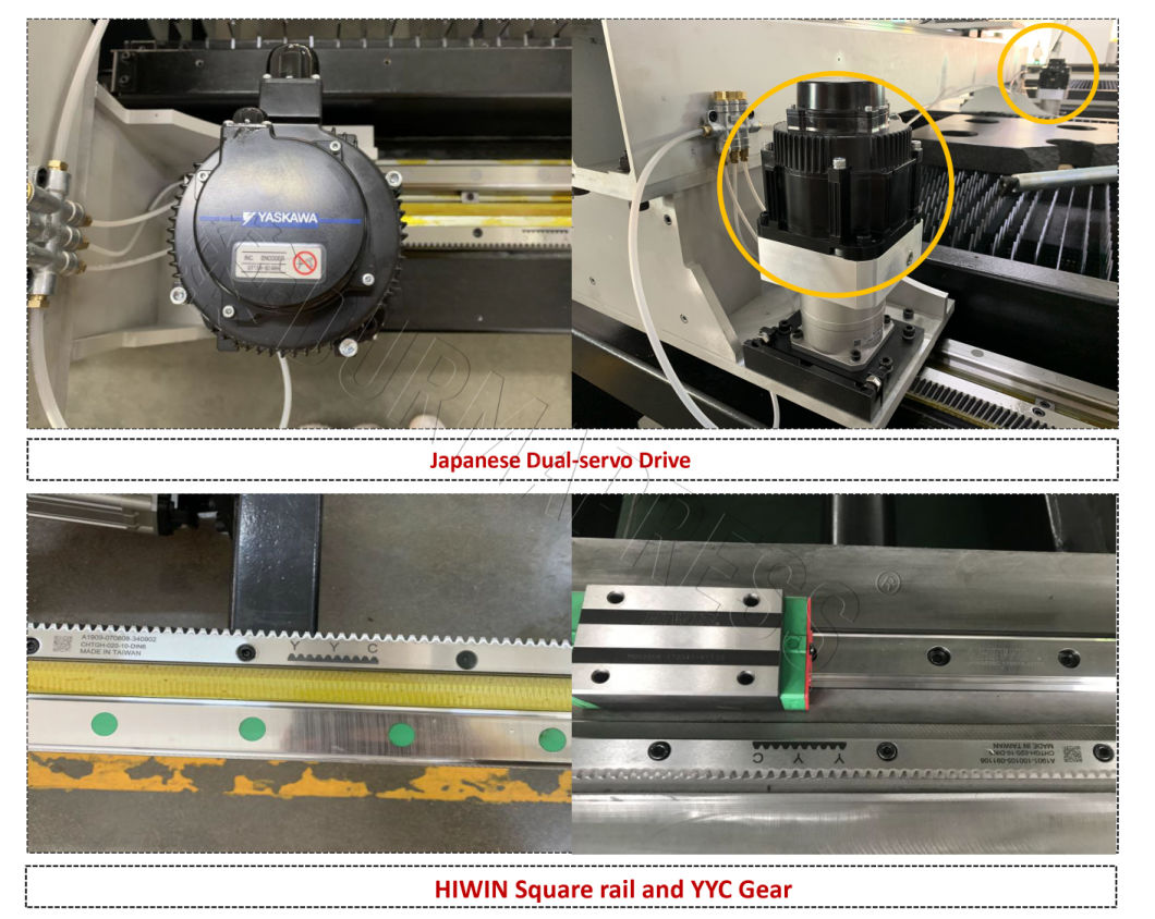 Fiber Metal Laser Cutting Machine for Metal Process Industry