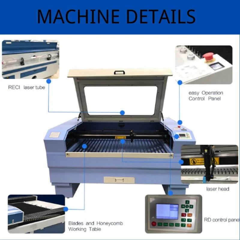 Hot Sale 80W 100W 130W 150W CNC CO2 Laser Cutting Machine (1390)