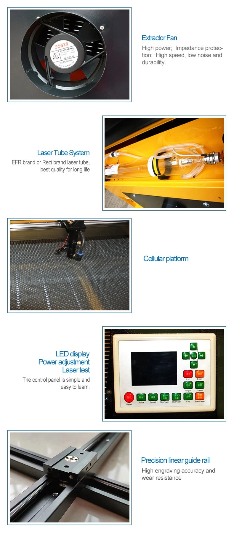 CO2 Laser Engraving Machine 4060 Laser Cutting Machine 60*40cm USB Port, Best Price Laser Engraver Cutter 6040