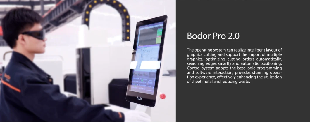 Bodor Laser 1000W- 6000wmetal Sheet Fiber Laser Cutting Machine with Auto Focus Laser Head