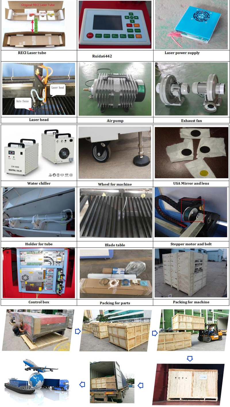 Jinan Professional Ce Quality CO2 Laser Cutting Machine 1325