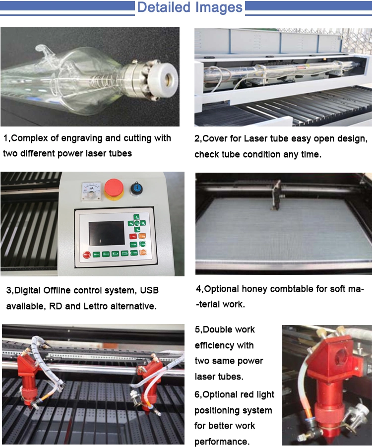 1390 CO2 Laser Engraving and Cutting Machine Wood Craft Laser Engraving Cutting Machine