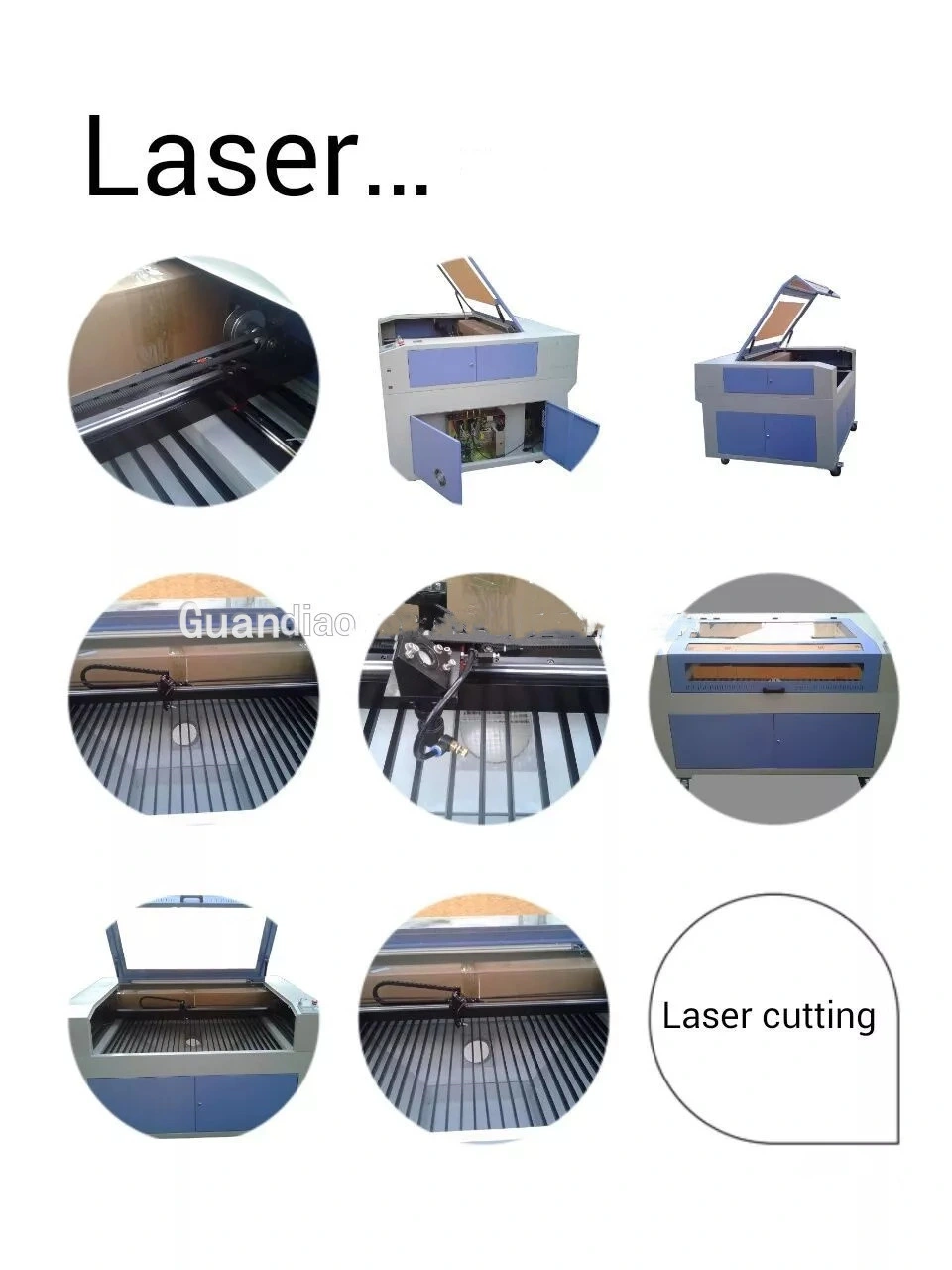 9060 Laser Cutting Machinery CNC CO2 80W 100W Cheap 900X600 Laser Engraving Cutting Machine