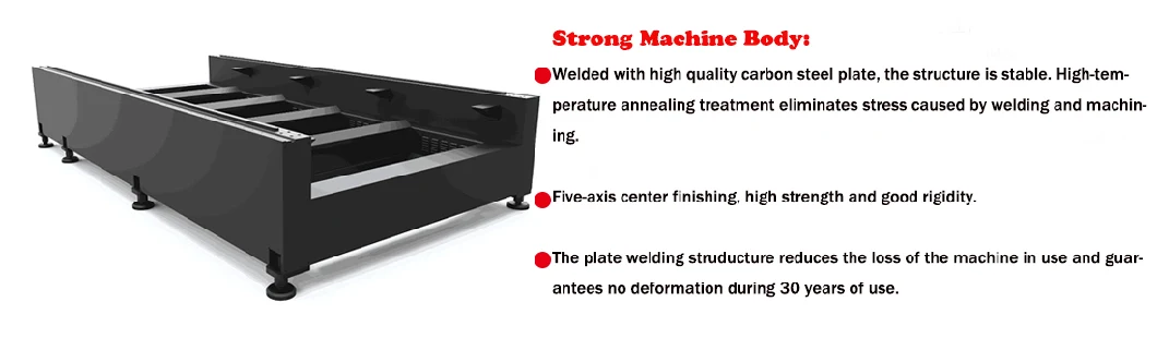 Metal Plate & Tube Fiber Laser Cutting Machine 1000W 3000W