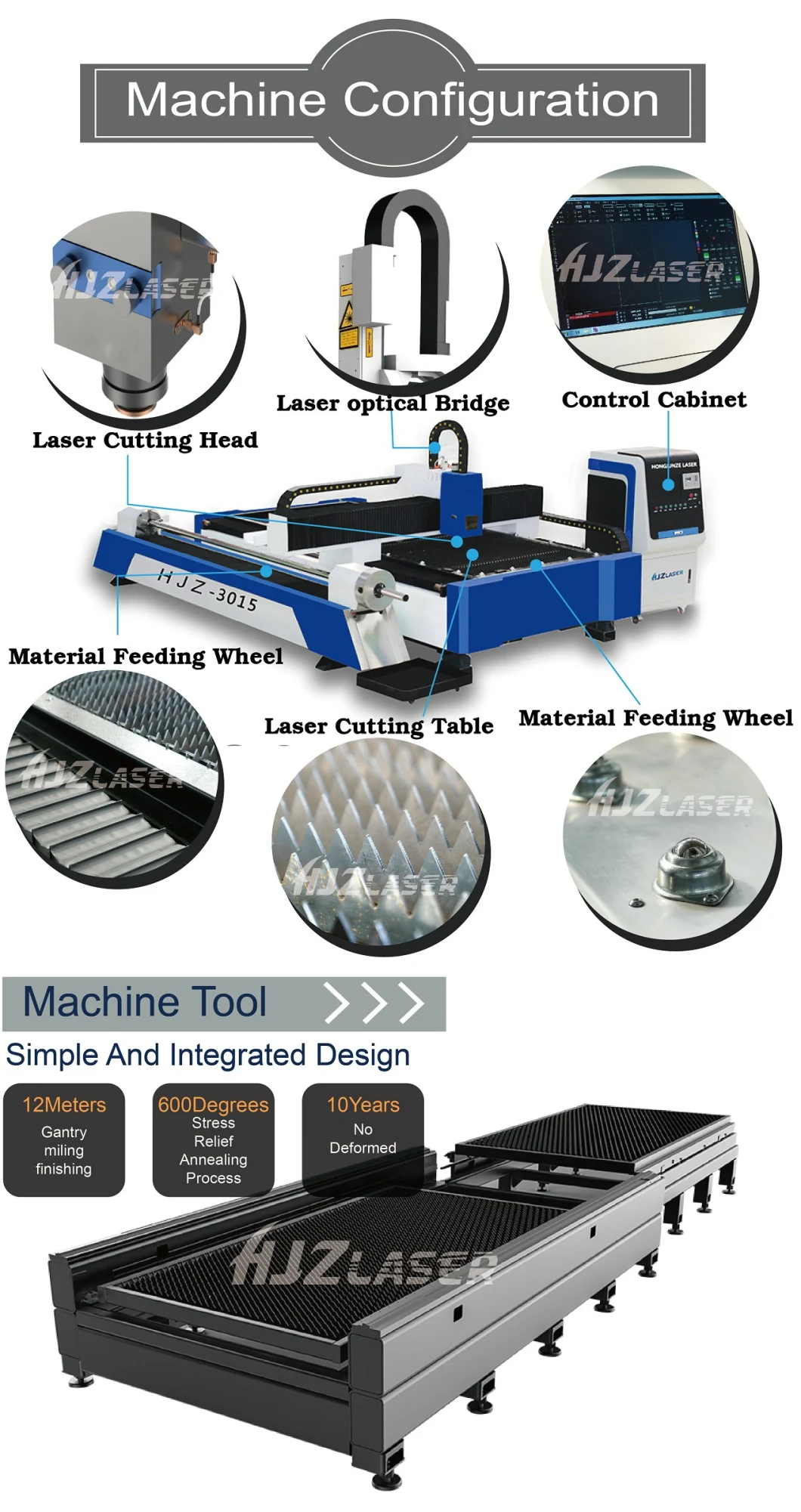 1530 1325 Fiber Laser Cutting Machine Made in China for Metal