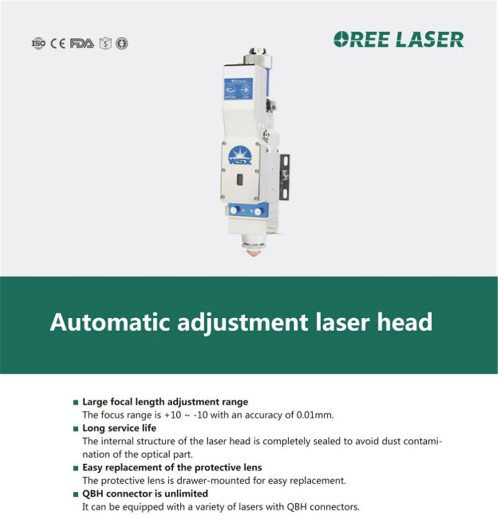 OREE Laser Metal CNC Fiber Laser Cutting Machine with High Speed/ Safety Closed Cover