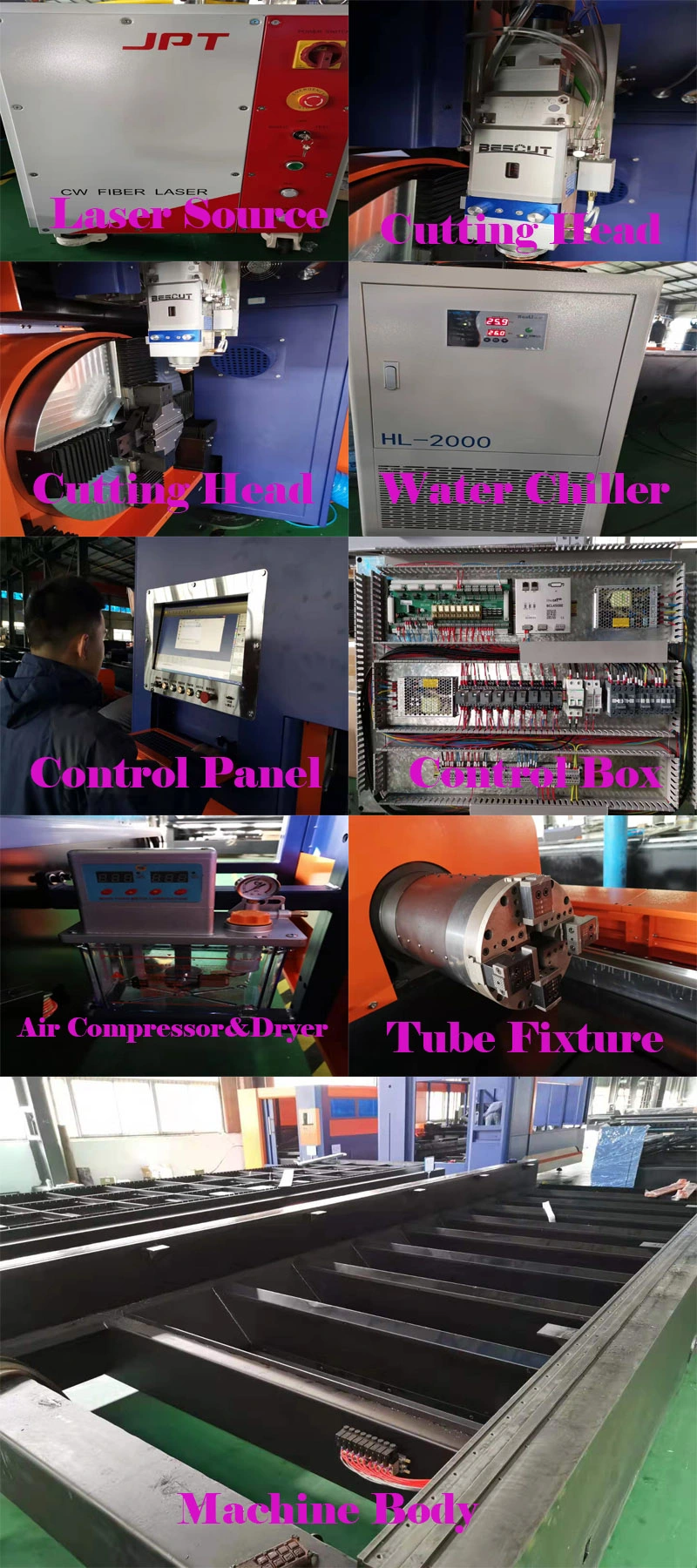 Water Cooling Cutting Machine Sheet Laser Cutting Machine Sheet Metal Laser Cutting Machine 1000W Price/CNC Fiber Laser Cutter Sheet Metal