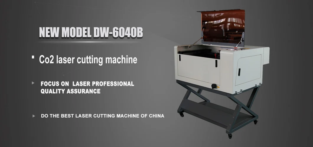 Table Bag CO2 Laser Engraving and Cutting Machine 6040 for Rubber Stamp Pencil Pen Wood