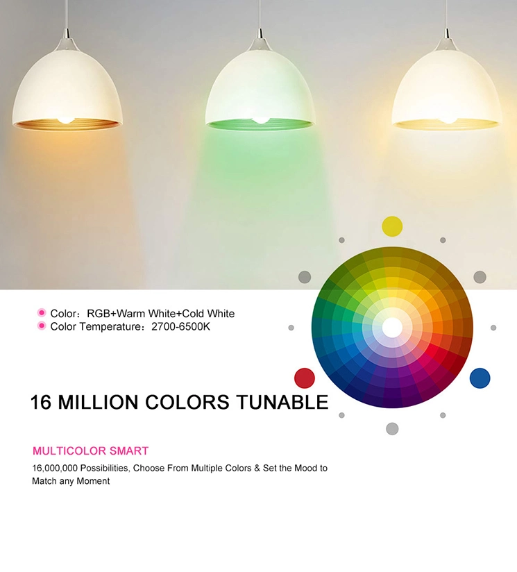 Smart WiFi Amazon Alexa Voice Control Color Changing LED Light Bulb RGB LED Bulb Lamp Neon Lights LED Spot Light Dimmable LED Bulbs E27 & LED GU10 Model-C