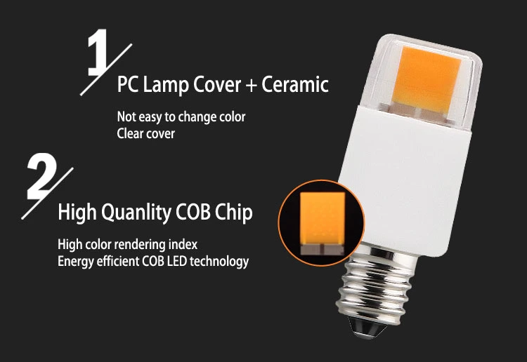 Clear PC Screw 120V 220V 2W E12 LED Bulbs