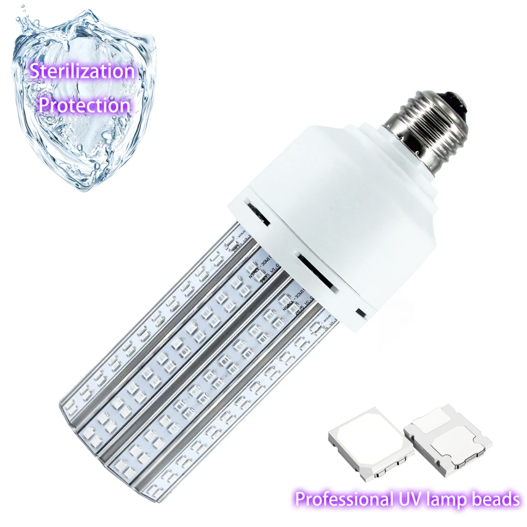100W Equivalent LED UVC Light Bulb E26/E27 with Base with Remote Control Suitable for Home Warehouse, Supermarket