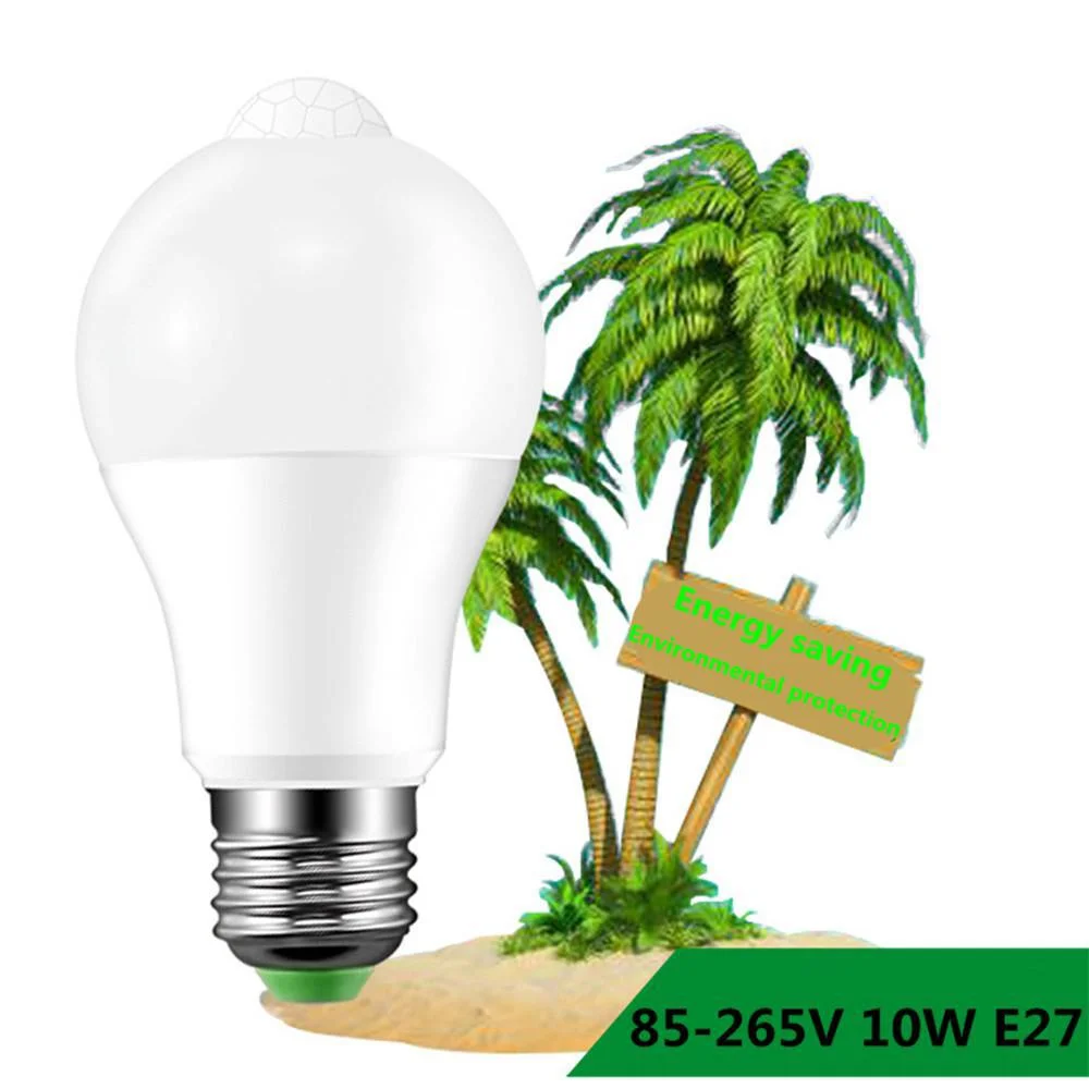 12W LED PIR Motion Sensor Lamp Smart LED Bulb Human Body Infrared Sensor Smart Light E27 Human Body Induction Bulb