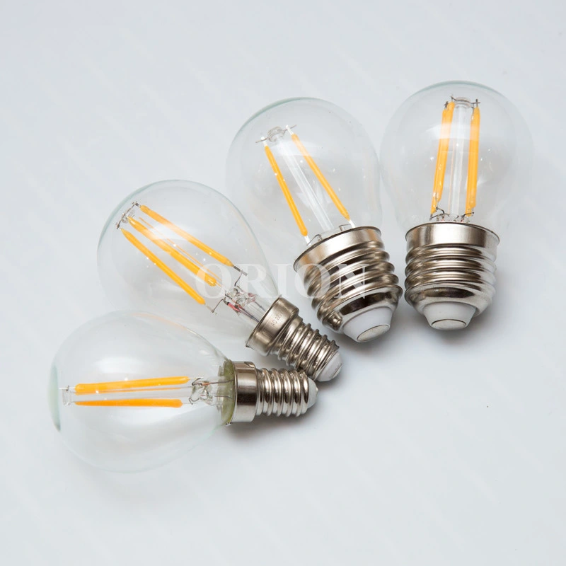 Indoor Lighting Glass Bulb Dimmable E14 G45 4W LED Filament Bulb E27 LED Bulb