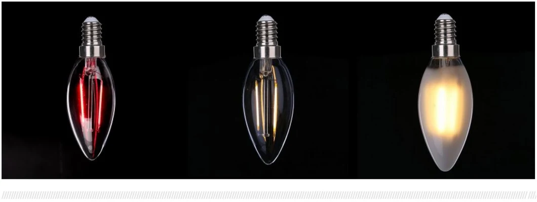 2018 C35 2/4W Candle Shape LED Filament Bulb Decoration LED Light Bulb