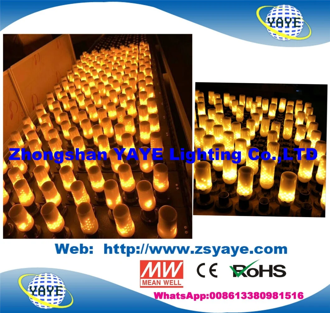 Yaye 18 New! ! Popular! ! Fire Effec Light LED Flame Bulb Dynamic Corn Moving E27 Flickering Lamps