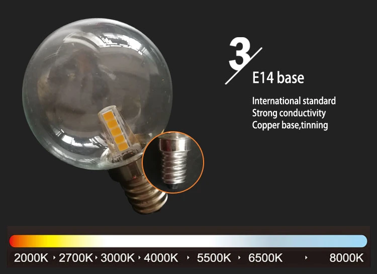 Small Edison Globes Light Bulbs 2835SMD 220V E14 G45 LED Lamp
