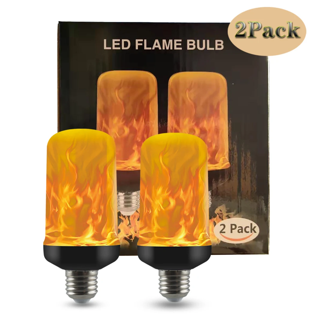 Model 7W E14 E27 E26 Bulb Flame Effect Fire Light Bulbs Flickering Emulation Decor LED Light