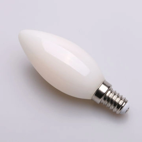 LED Filament Bulb Light with Curve Tail C35 4W E27/B22 480lm Equal 40W Milky