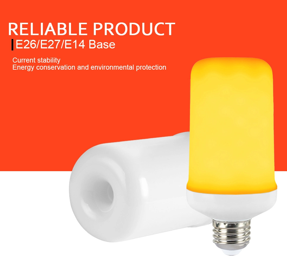 3W 5W 7W 9W E27 E26 E14 E12 Flame Bulb 85-265V LED Flame Effect Fire Light Bulb Flickering Emulation Decor LED Lamp