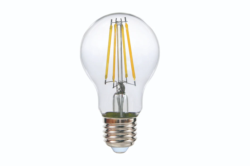 Hot Selling Decorative Clear Glass Bulb A60 8W 800lm E27 Linear IC Driver LED Filament Bulb