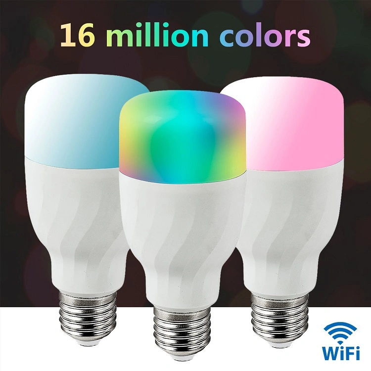 7W Smart LED Light Bulb WiFi 16 Million RGB Color Bluetooth Smart LED Bulb Work with Alexa Google