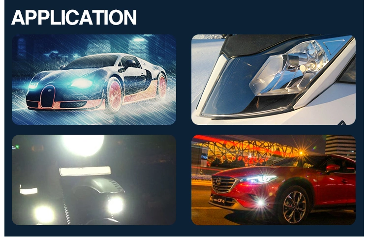 Aurora Brightest Car Bulb Socket H1 H3 H8 9006 9005 H11 H7 Bulb H4 Auto 1+1 Design LED Headlight