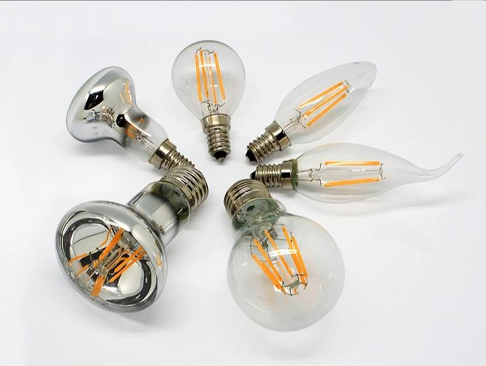 Candle A60 4W 6W 8W 10W 12W E27 Clear LED Filament Bulb LED Filament Lamp Dimmable LED Bulb