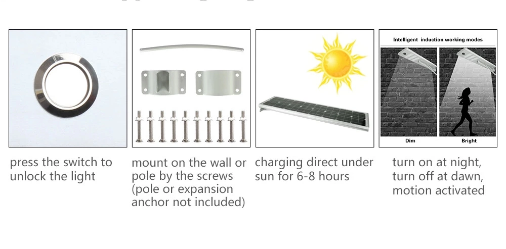 Solar Safety Light Sunshine LED Street Light Bulbs