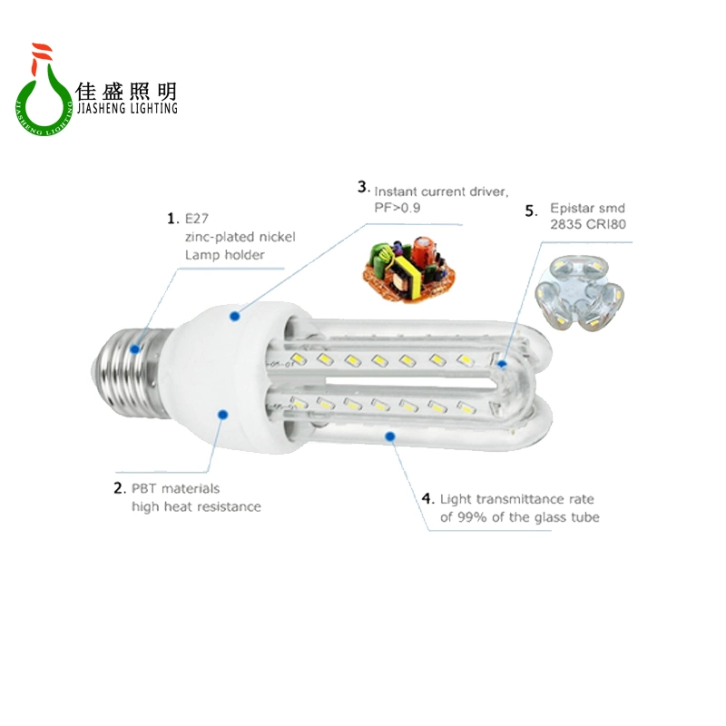 Saso LED Lamp Bulb LED Corn Lamp Energy Saving LED Lamp Warm White Cool