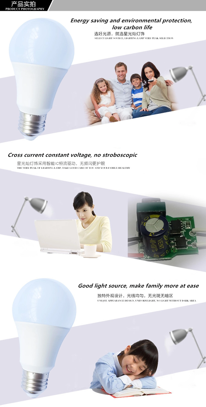 Home Lighting PC+Al Light Bulbs LED Dob Design 5W 7W 9W E27 B22