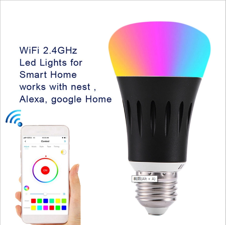 Smart WiFi Voice Control LED Lamp Bulb LED Light Bulb RGB LED Bulb Lamp E27 LED Bulb Light Neon Lamps & Neon Lights LED Spot Light Dimmable LED Bulbs