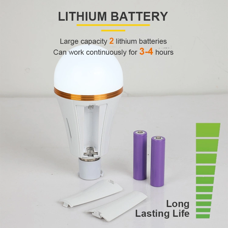 Lithium Battery Build in Rechargeable LED Bulb Light