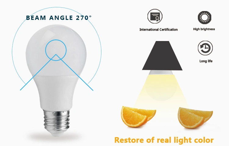 E27 B22 LED Globe Bulb 2700K Warm White 7W 9W 12W A60 LED Bulb