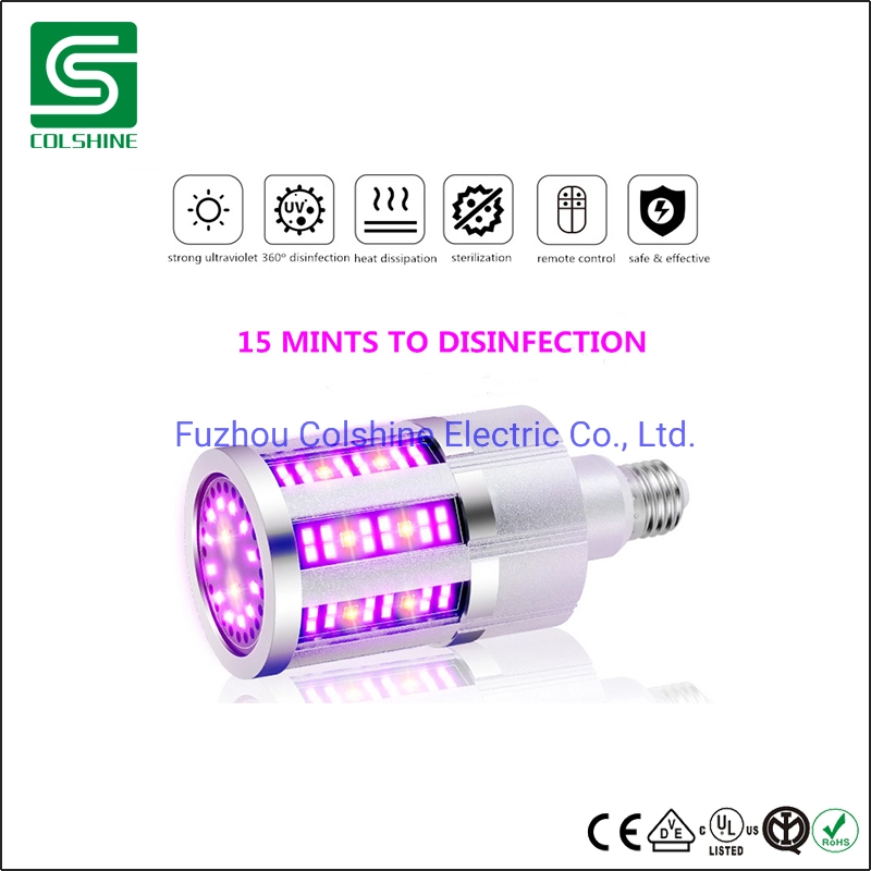 UV Disinfection Lamp E26/E27 UVC LED Corn Light Bulb UVA Sterilization Bulb