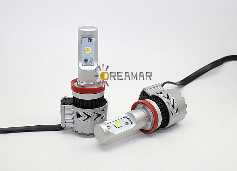H11 Base LED Headlight with 6000lm for Car Auto LED Bulbs