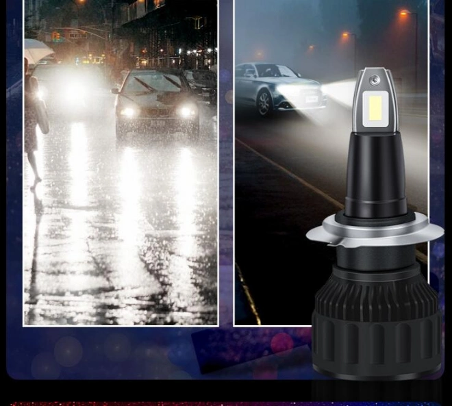 New F1 COB LED Car Headlights Bulbs Focos LED Premium H1 H3 H4 H7 9005 9006 H11 Super Bright LED Headlight Bulbs LED Headlight