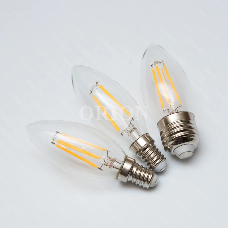 Dimmable C35 Bulb E14 4W Warm White Filament LED Light Bulb